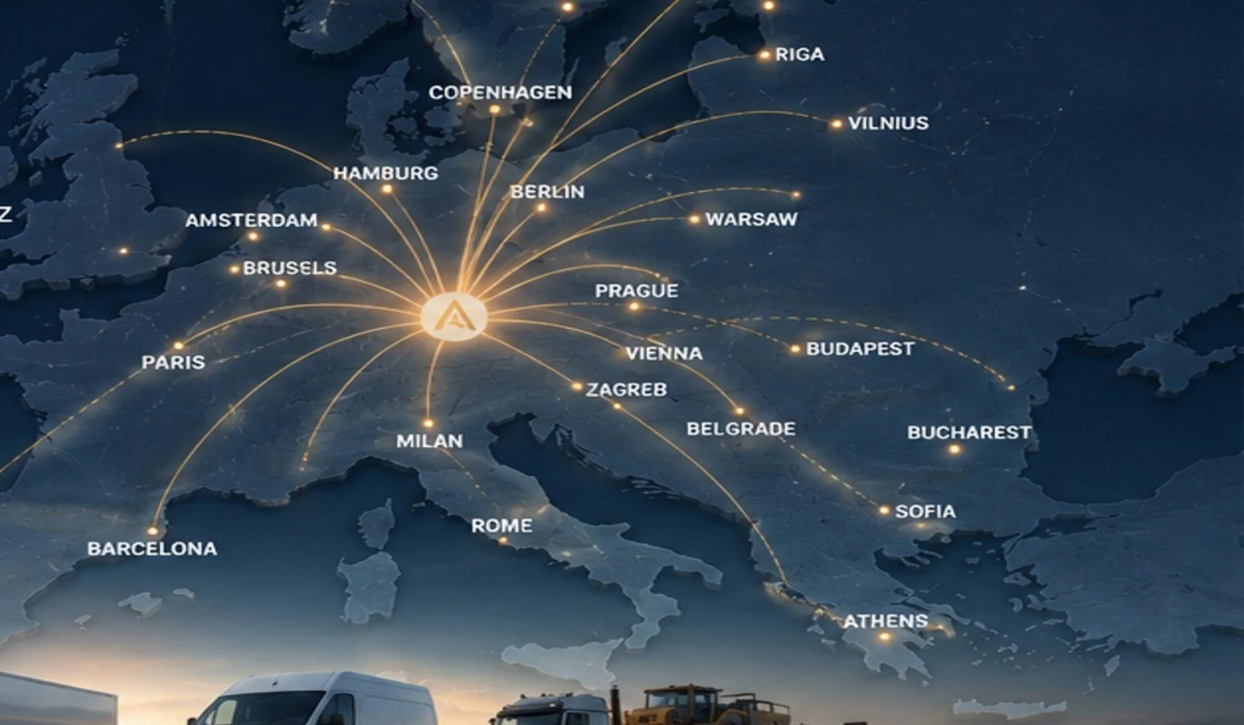 Astrum Log europska transportna mreža